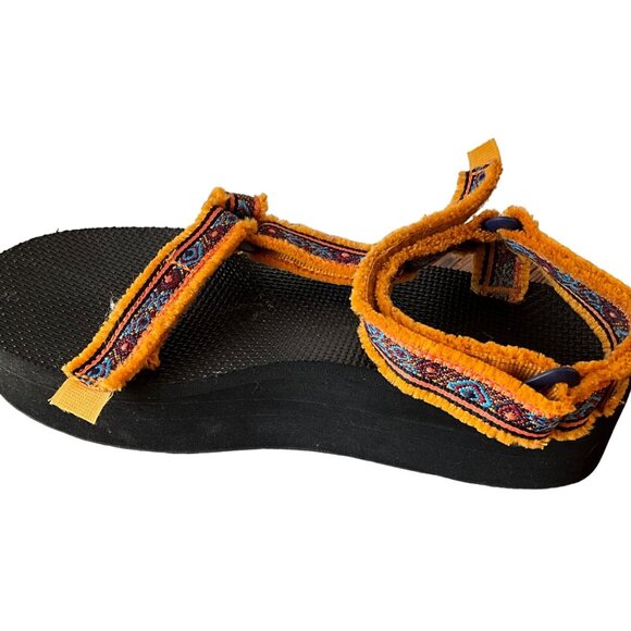 Teva Flatform Universal Maressa Womens Sandals Sunflower Multi Size W7 F3019D Mi - Picture 4 of 10